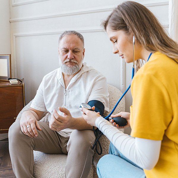 Elderly Patient with Nurse
